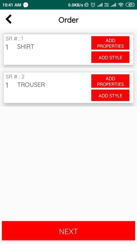 TAILORING mapp screenshot 2