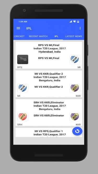 Cricket Live Score स्क्रीनशॉट 2