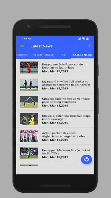 Cricket Live Score स्क्रीनशॉट 1
