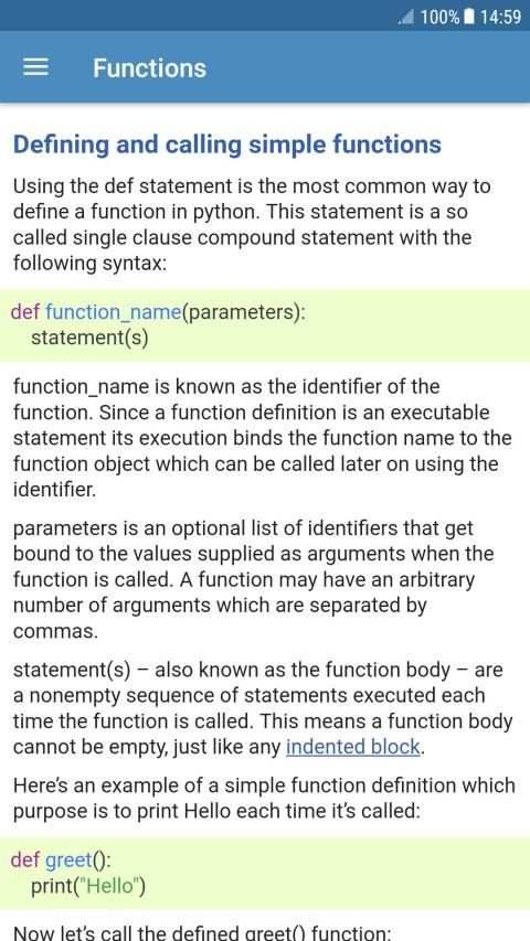 Learn Python language - Python by example screenshot 1