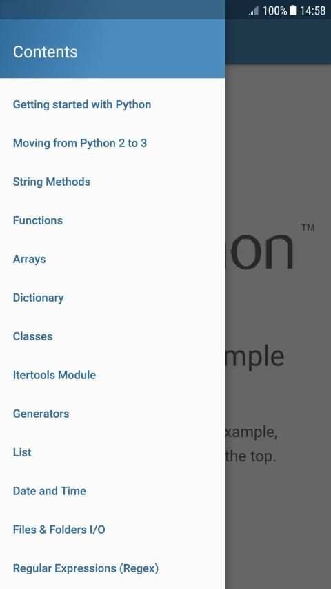 Learn Python language - Python by example screenshot 3