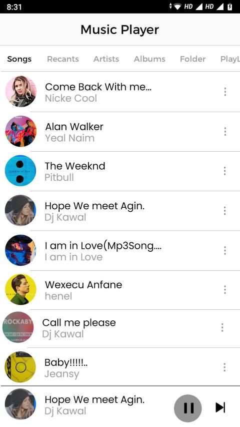 Music Player - Audio Player, mp3 player 4 تصوير الشاشة
