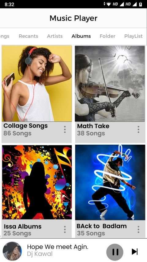 Music Player - Audio Player, mp3 player 2 تصوير الشاشة