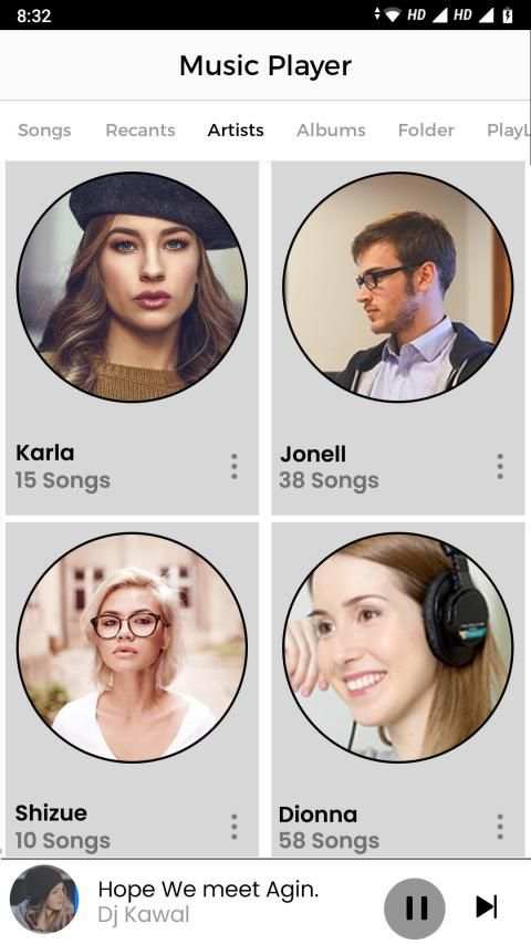 Music Player - Audio Player, mp3 player 3 تصوير الشاشة