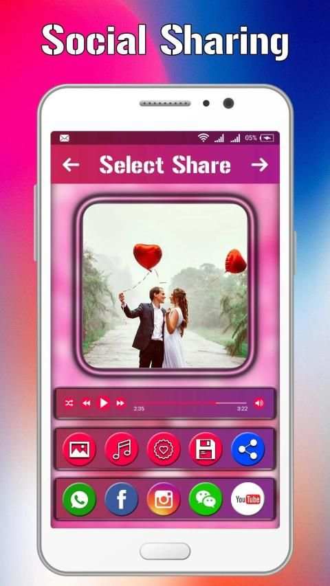 Valentine Video Maker With Music And Photo - 2019 screenshot 1
