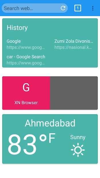 XN Browser स्क्रीनशॉट 2