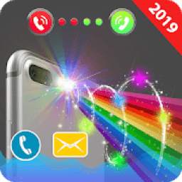 Color flashlight on call and sms: Color screen