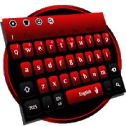 Modern Stylish Black Red Fusion Keyboard 10001002