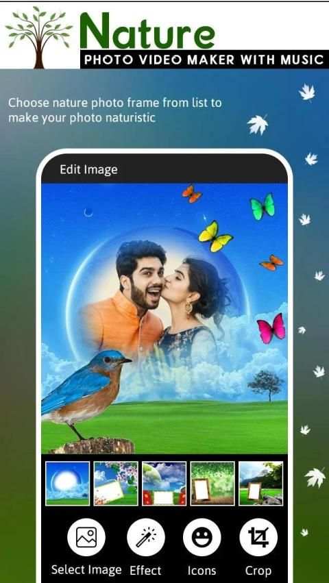 Nature Video Maker - Nature Frame on Video स्क्रीनशॉट 4