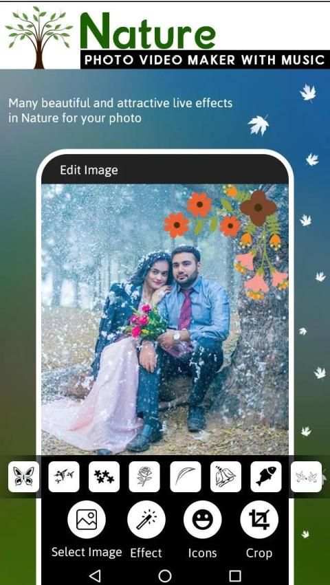 Nature Video Maker - Nature Frame on Video स्क्रीनशॉट 3