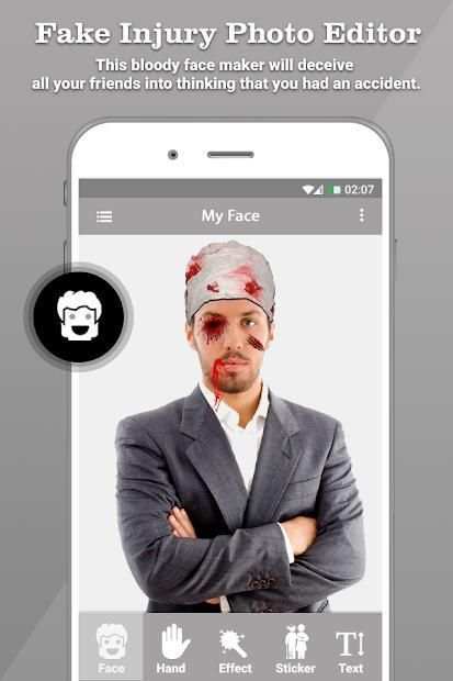 Fake Injury Photo Editor screenshot 6