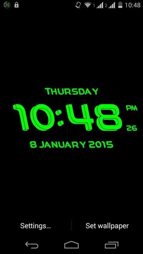 3D Clock Live Wallpaper screenshot 7
