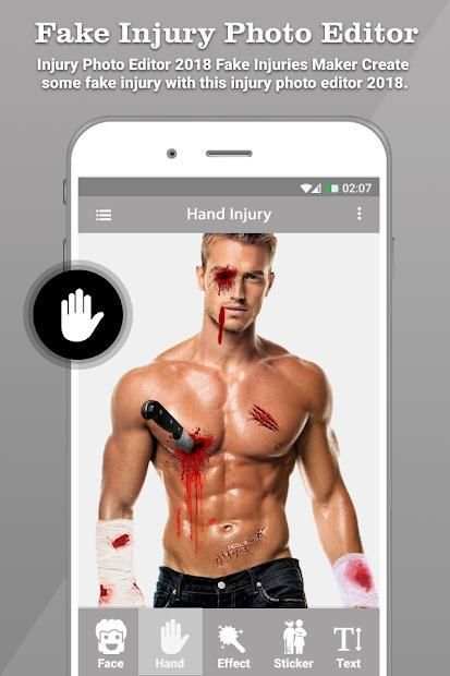 Fake Injury Photo Editor screenshot 5