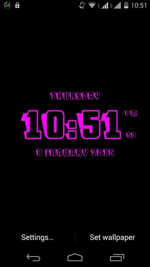 3D Clock Live Wallpaper screenshot 4