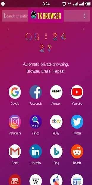 TK Browser स्क्रीनशॉट 4