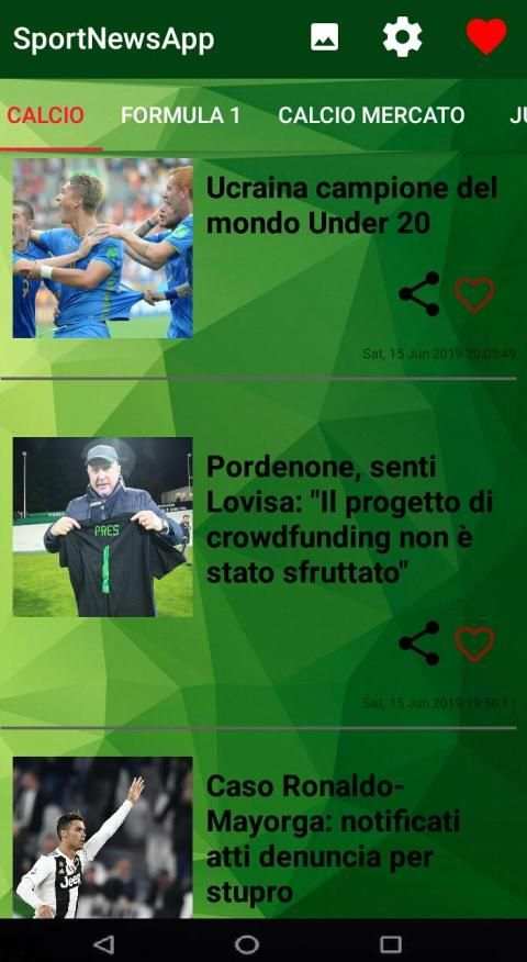 Sport News App - Notizie calcio screenshot 3