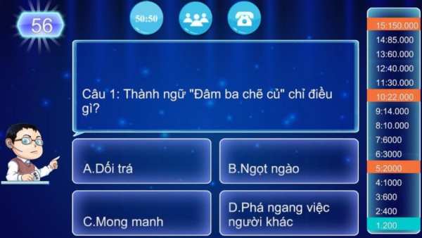 Triệu Phú Mobi - Balo Câu Đố screenshot 3