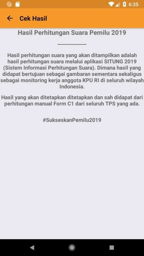 KPU RI PEMILU 2019 screenshot 3