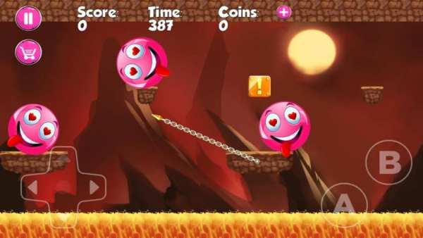Funny Pink Ball : Adventure Jump For Love screenshot 4
