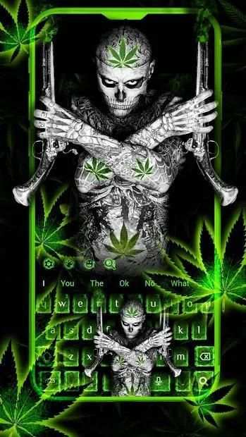 Gunman Weed Rasta Cool Keyboard screenshot 6