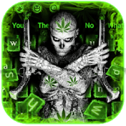 ikon Gunman Weed Rasta Cool Keyboard