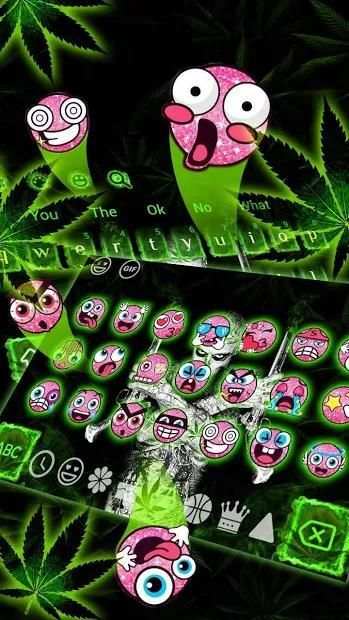 Gunman Weed Rasta Cool Keyboard screenshot 4