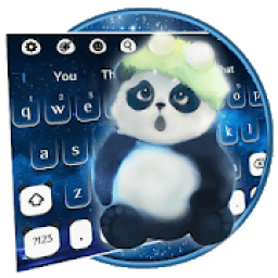 ikon Dreamy Galaxy Panda Keyboard Theme
