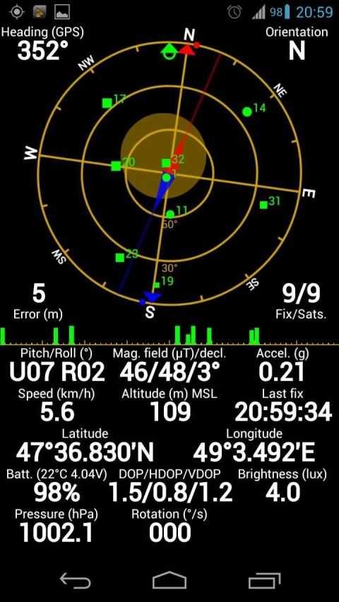 GPS Status - notification proxy plugin screenshot 2