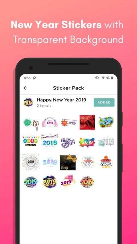 Stickerly - Happy New Year 2019 - WAStickerApps screenshot 4
