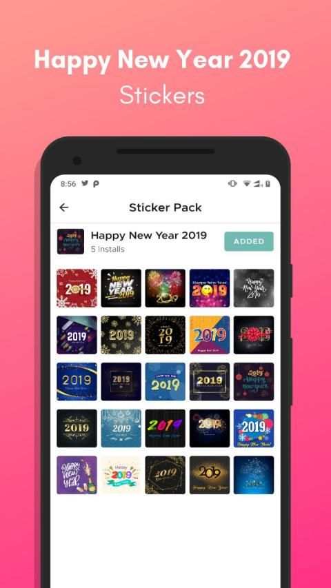 Stickerly - Happy New Year 2019 - WAStickerApps screenshot 5