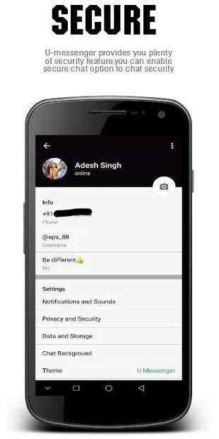 U-Messanger : Simple,convenient,messaging app screenshot 6