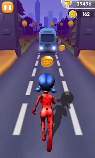 Subway Run Lady Bug Cat Noir Rush Adventure Dash скриншот 3