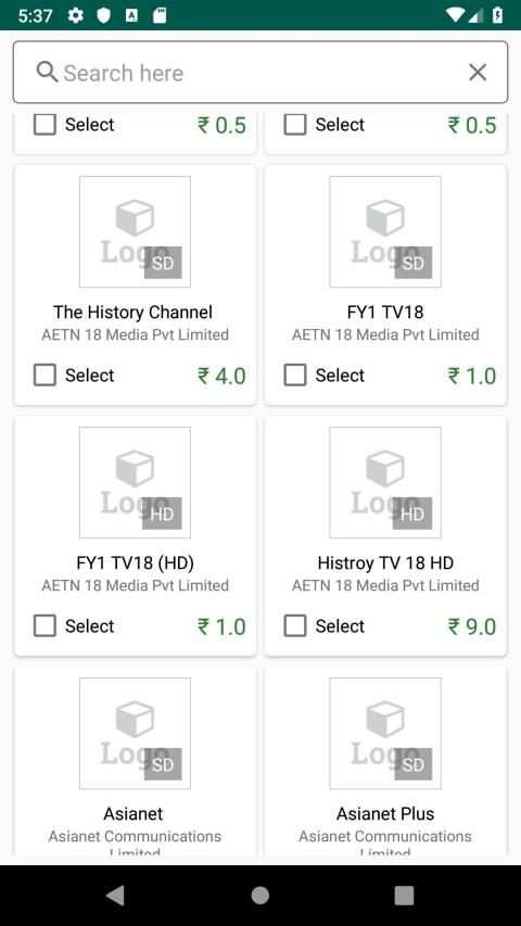 TV Calc - DTH Channel Price calculator स्क्रीनशॉट 3