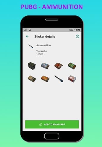 PUBG WhatsApp Stickers स्क्रीनशॉट 1