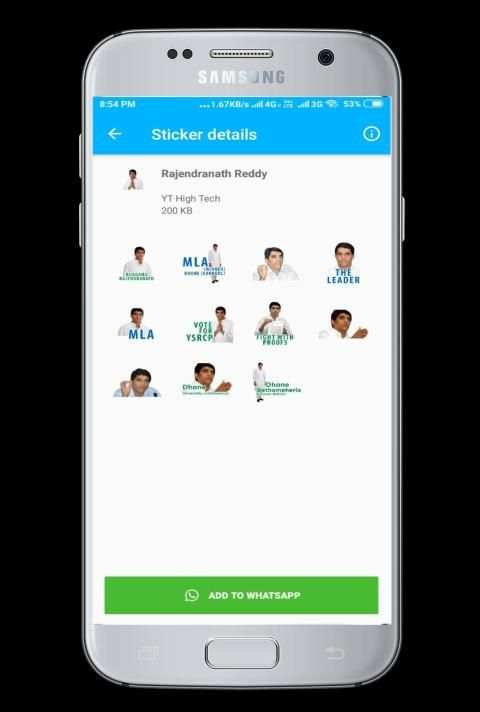 YSRCP Stickers (MLA's) WAStickers screenshot 3