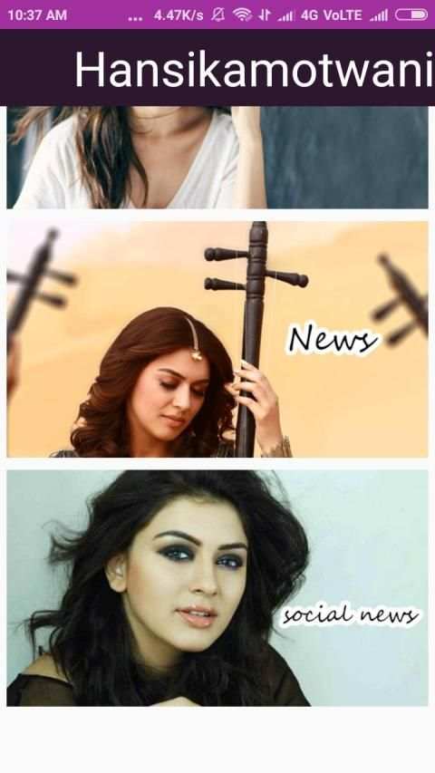 Hansika social media updates screenshot 2