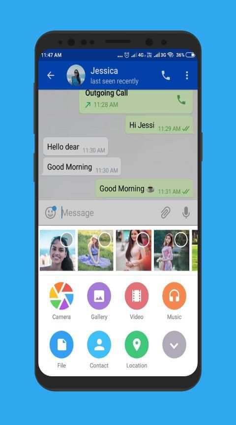 Indian Messenger : Chat, VoiceCall - 2019 screenshot 2
