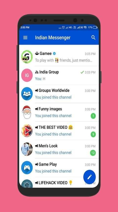Indian Messenger : Chat, VoiceCall - 2019 screenshot 5