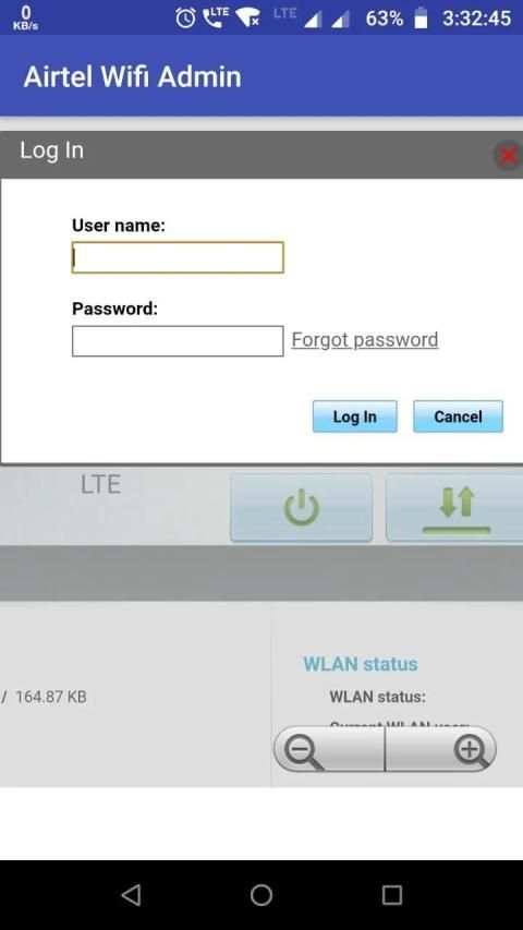 Airtel 4G Wifi Hotspot Admin screenshot 1