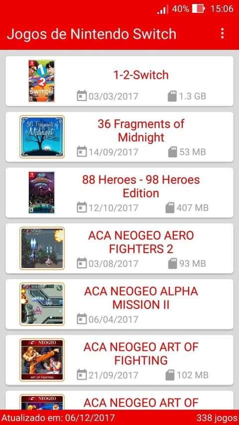 Lista de Jogos - Nintendo Switch स्क्रीनशॉट 4