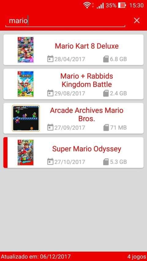 Lista de Jogos - Nintendo Switch screenshot 2