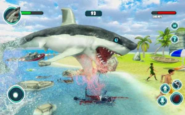 Shark Attack Game Simulator:Big Shark Games स्क्रीनशॉट 7