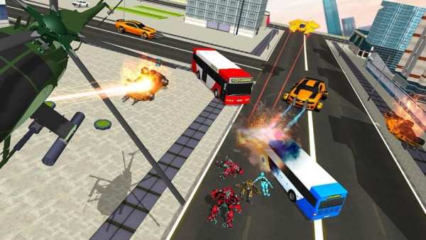 Bus Robot Car Transform Battle- Robots Mech War screenshot 3