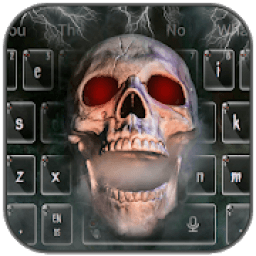 Horror Death Skull Keyboard Theme आइकन