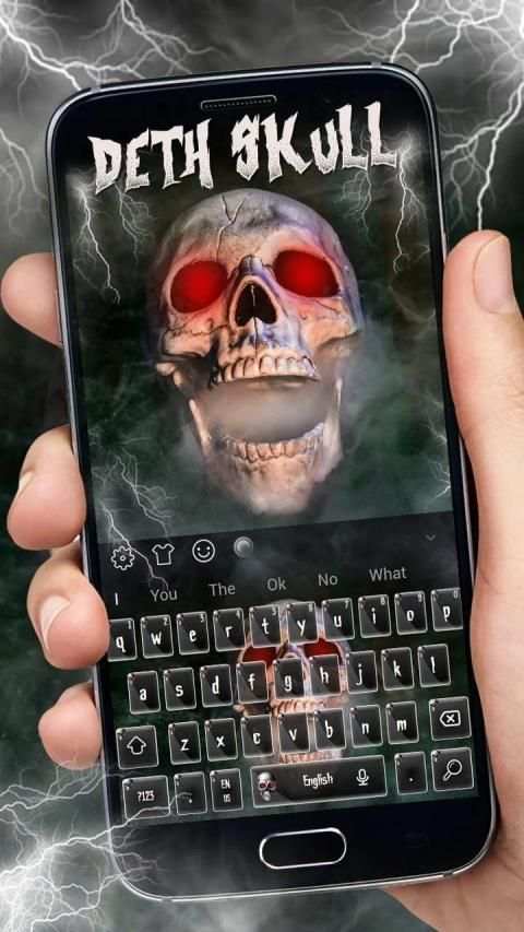 Horror Death Skull Keyboard Theme स्क्रीनशॉट 5