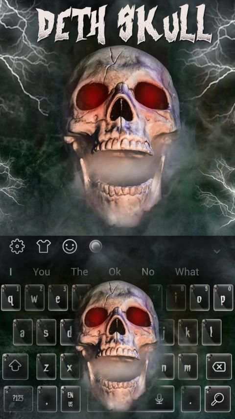 Horror Death Skull Keyboard Theme स्क्रीनशॉट 2