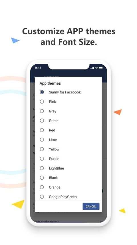 Sunny for Facebook-Light, Customize, Friendly स्क्रीनशॉट 4
