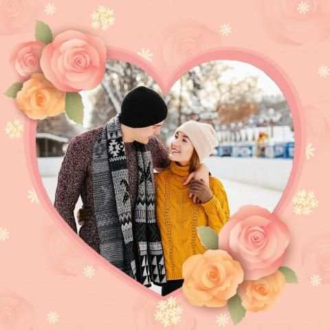Rose Love Photo Frame 3 تصوير الشاشة