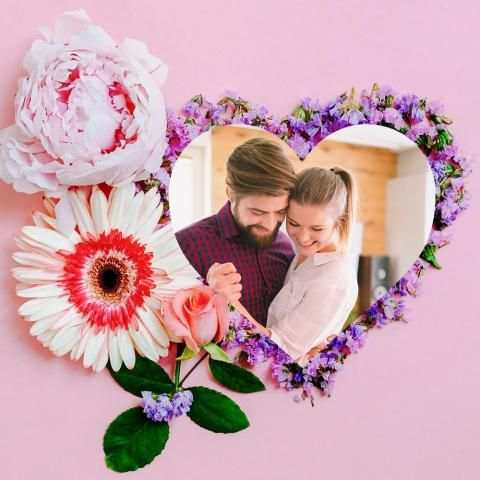 Rose Love Photo Frame 4 تصوير الشاشة