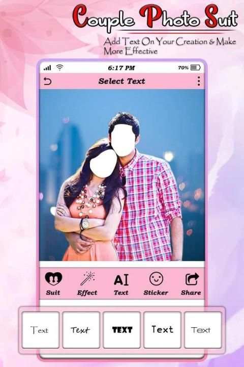 Couple Photo Suit screenshot 5